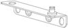 Picture of Pozzi Casement Arm Track and Sash Bracket PC108