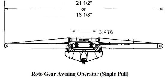 Picture of Caradco Awning Operator and Keeper CA101