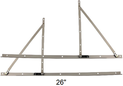 Picture of Pozzi Awning Adjustable Hinge and 26" Track Set PA110