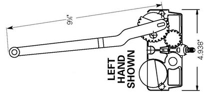 Picture of Pozzi Operator for Round Top [Butt Hinge] PC113